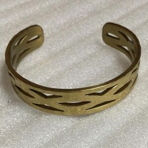 Gold Cutout Cuff Bracelet